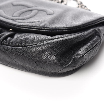 Chanel Caviar Half Moon Wallet On Chain WOC Black 10 of 12