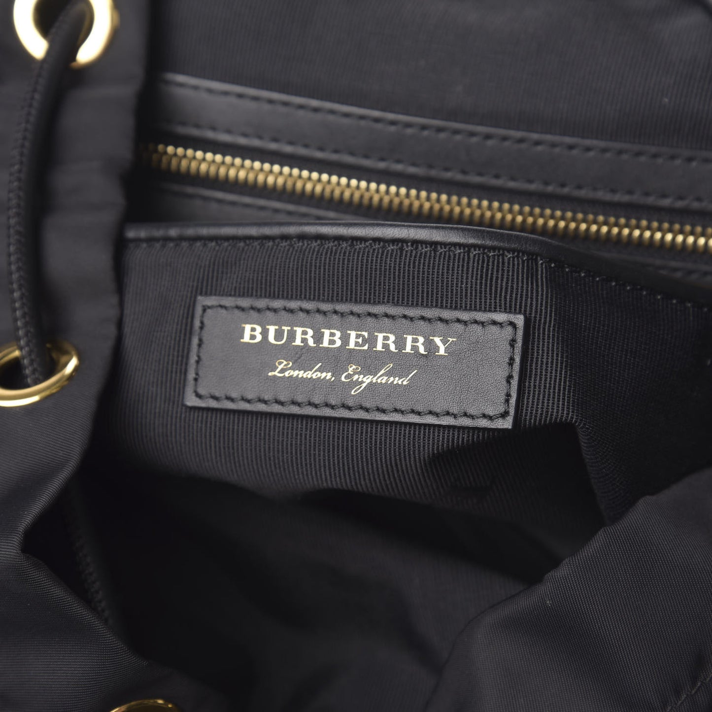 Nylon Medium Rucksack Backpack Black