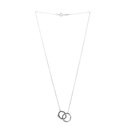 Tiffany Sterling Silver 1837 Interlocking Circles Pendant Necklace 3 of 5