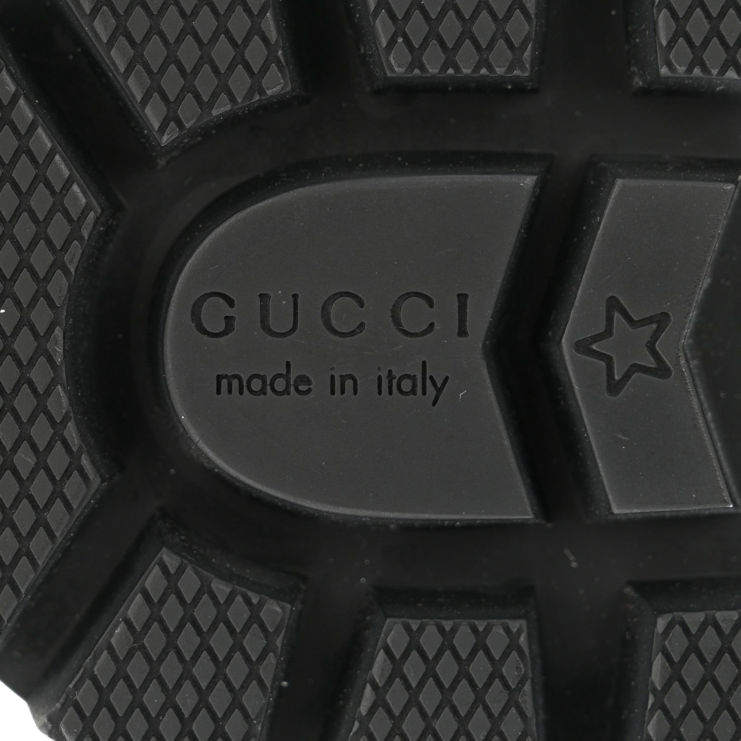 Gucci Calfskin Sylvie Web Lace Up Combat Boots 35.5 Black 7 of 11