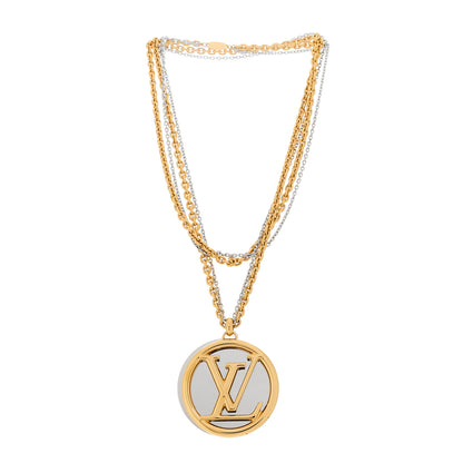 Louis Vuitton Louise Long Necklace Gold 3 of 7