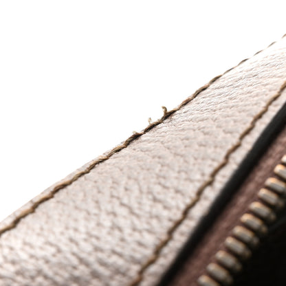 Gucci GG Supreme Monogram Textured Dollar Calfskin Web Ophidia Wristlet Shoulder Bag Beige Ebony New Acero 12 of 14