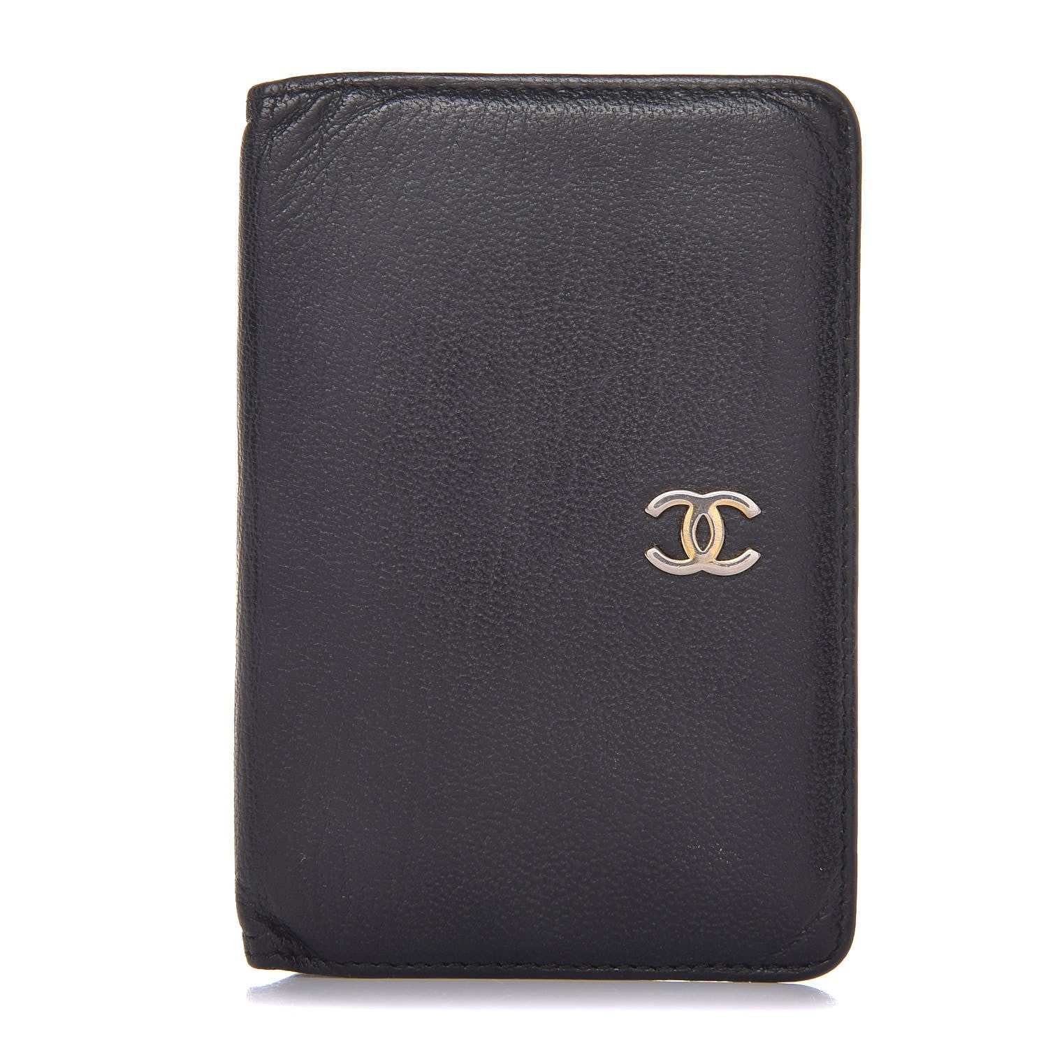 Chanel Goatskin Card Holder Wallet Black 1 of 9