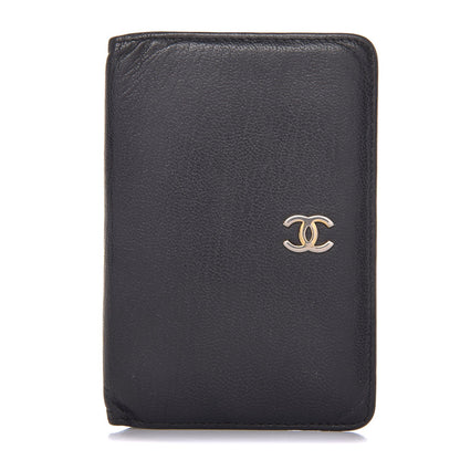 Chanel Goatskin Card Holder Wallet Black 1 of 9