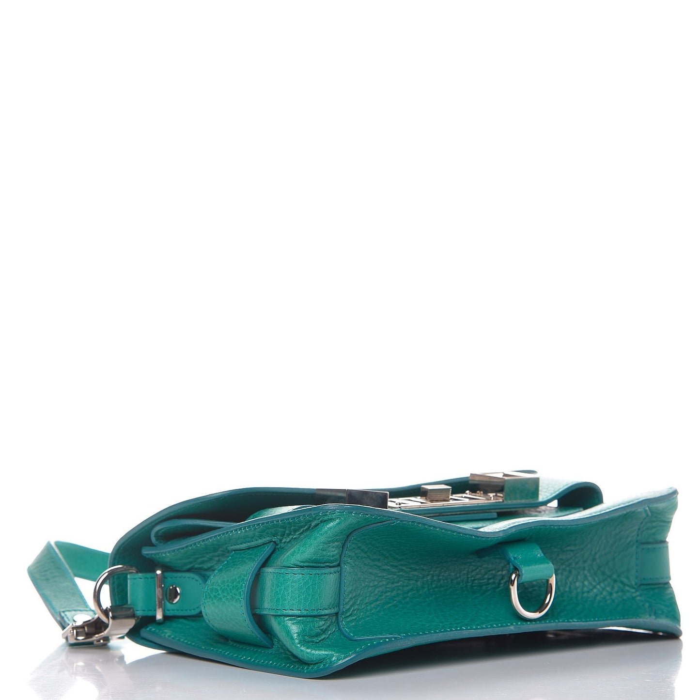 Calfskin Mini PS11 Classic Shoulder Bag Emerald