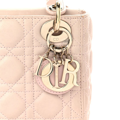 Christian Dior Lambskin Cannage Mini Lady Dior Rose Poudre 14 of 19