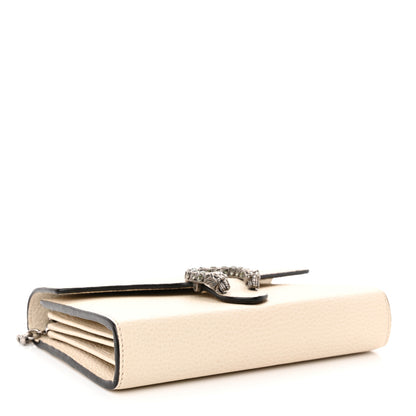 Gucci Dollar Calfskin Mini Dionysus Chain Wallet Mystic White 4 of 16