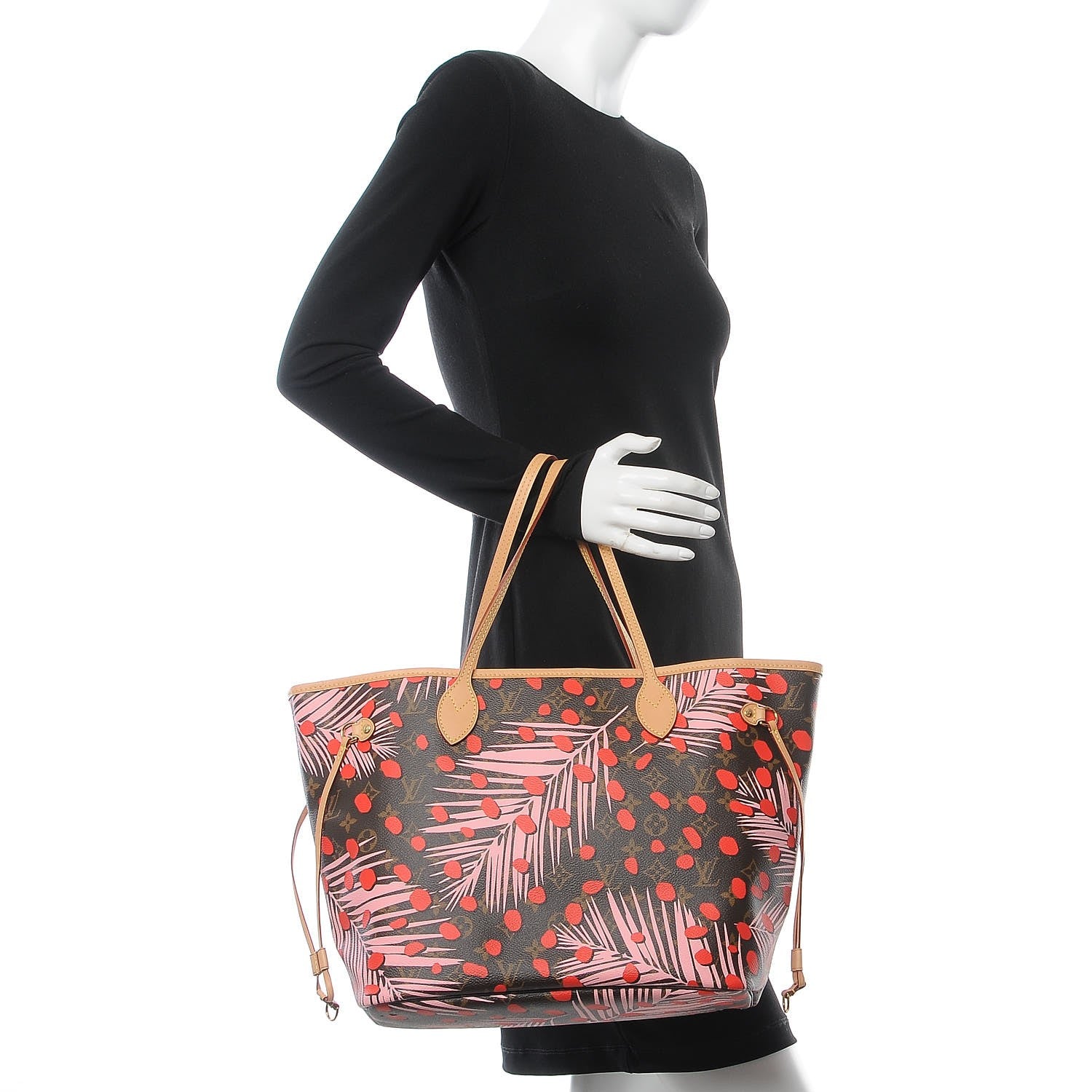 Louis Vuitton Monogram Jungle Dots Neo Neverfull MM Sugar Pink Poppy 2 of 8