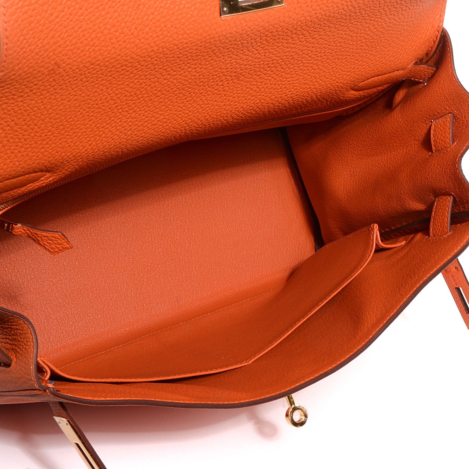 Hermes Togo Kelly Retourne 32 Orange 8 of 22