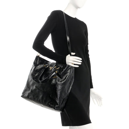 Prada Vernice Shopping Tote Black 2 of 8