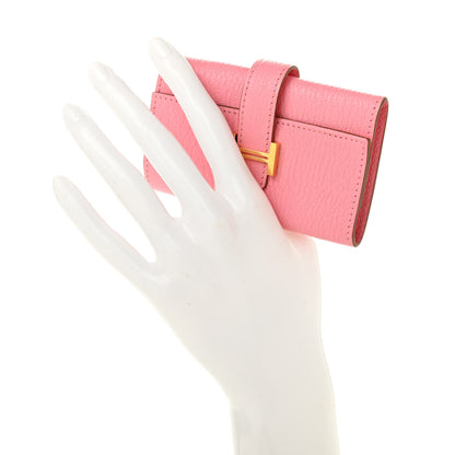 Hermes Chevre Mysore Bearn Multicles 4 Key Holder Rose Lipstick 2 of 9
