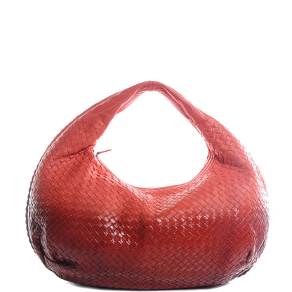 Bottega Veneta Nappa Patent Intrecciato Large Belly Veneta Ombre Hobo Magma 1 of 8