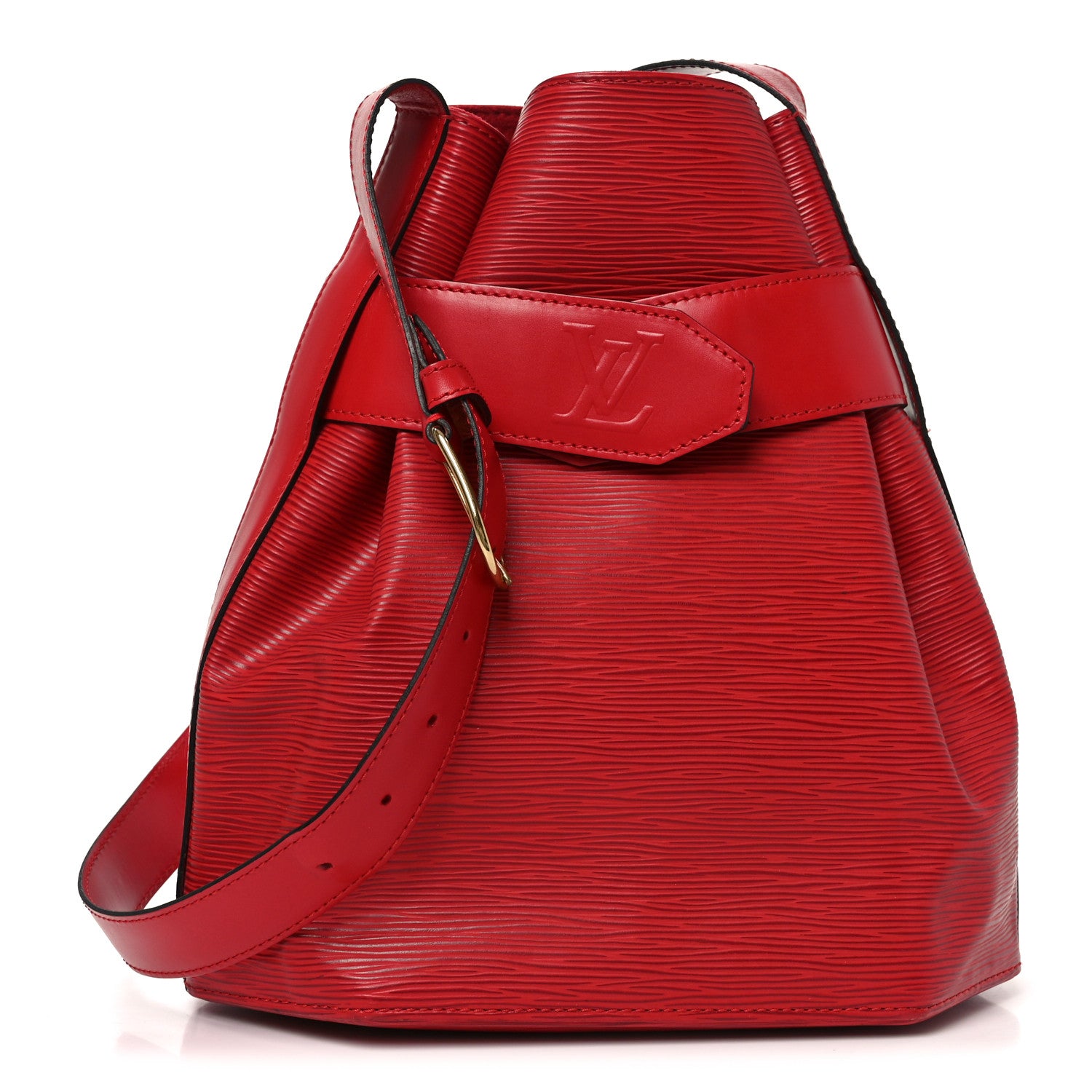 Louis Vuitton Epi Sac D'epaule Castillan Red 1 of 9