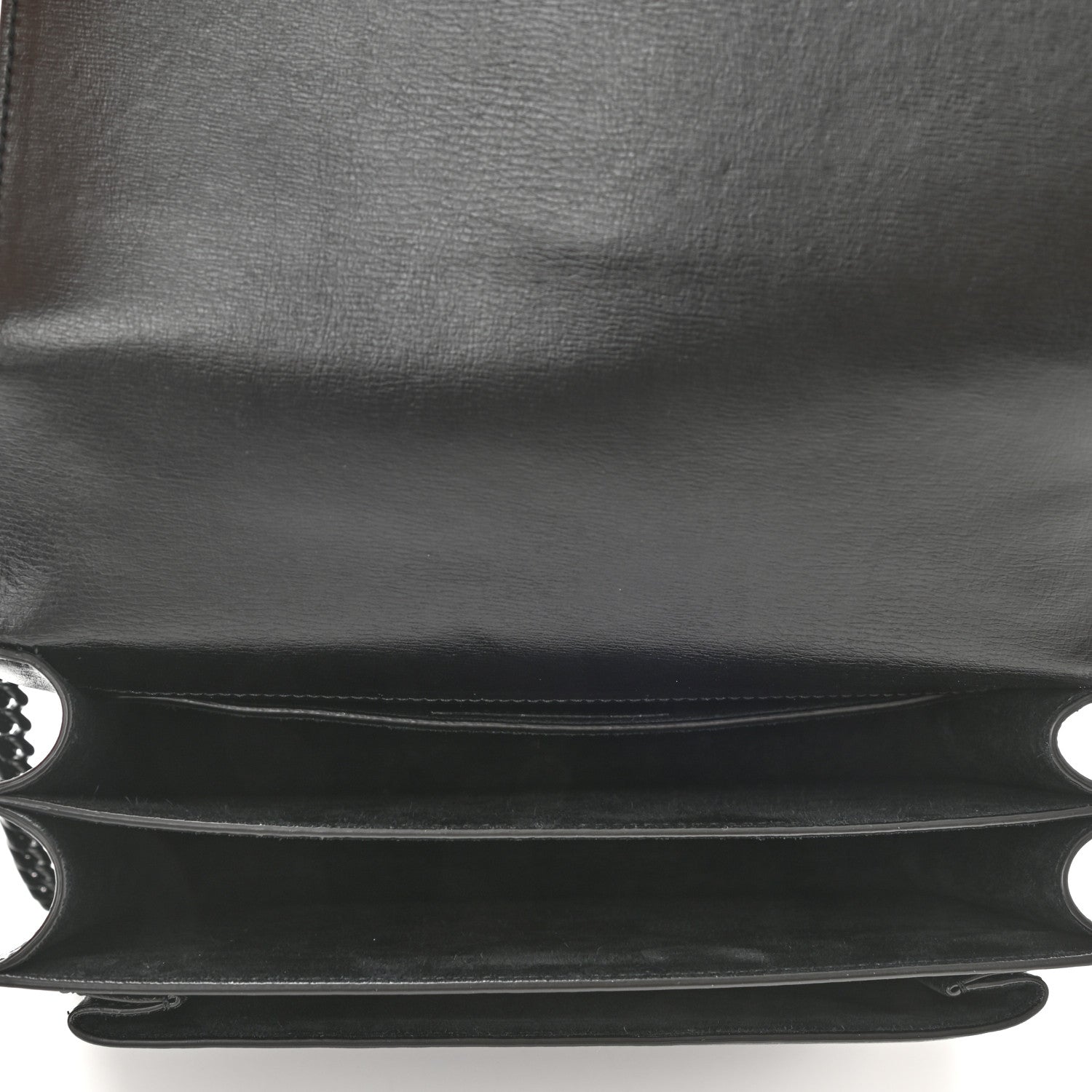 Saint Laurent Calfskin Medium Monogram Monochrome Sunset Black 5 of 9