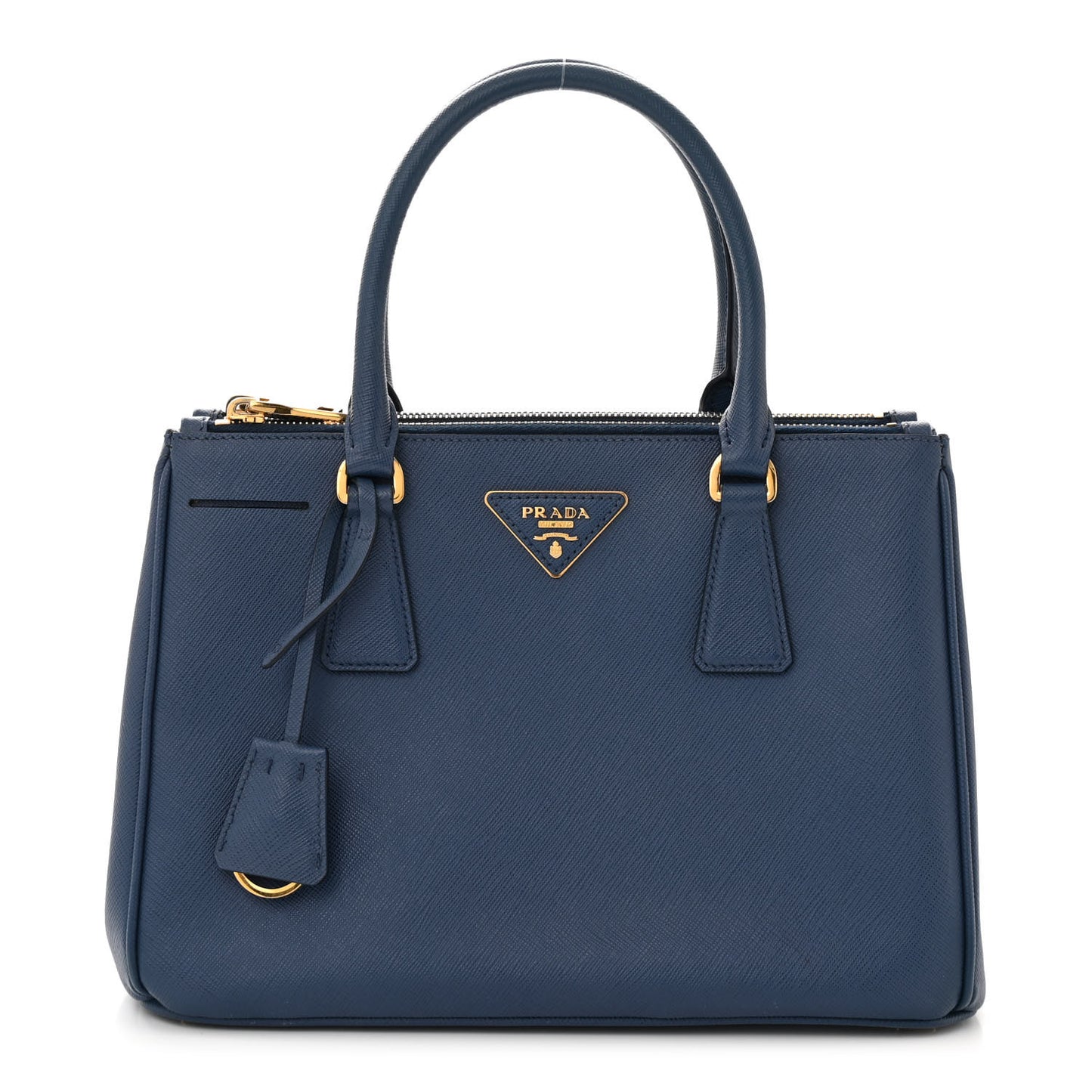Saffiano Small Galleria Double Zip Tote Bluette