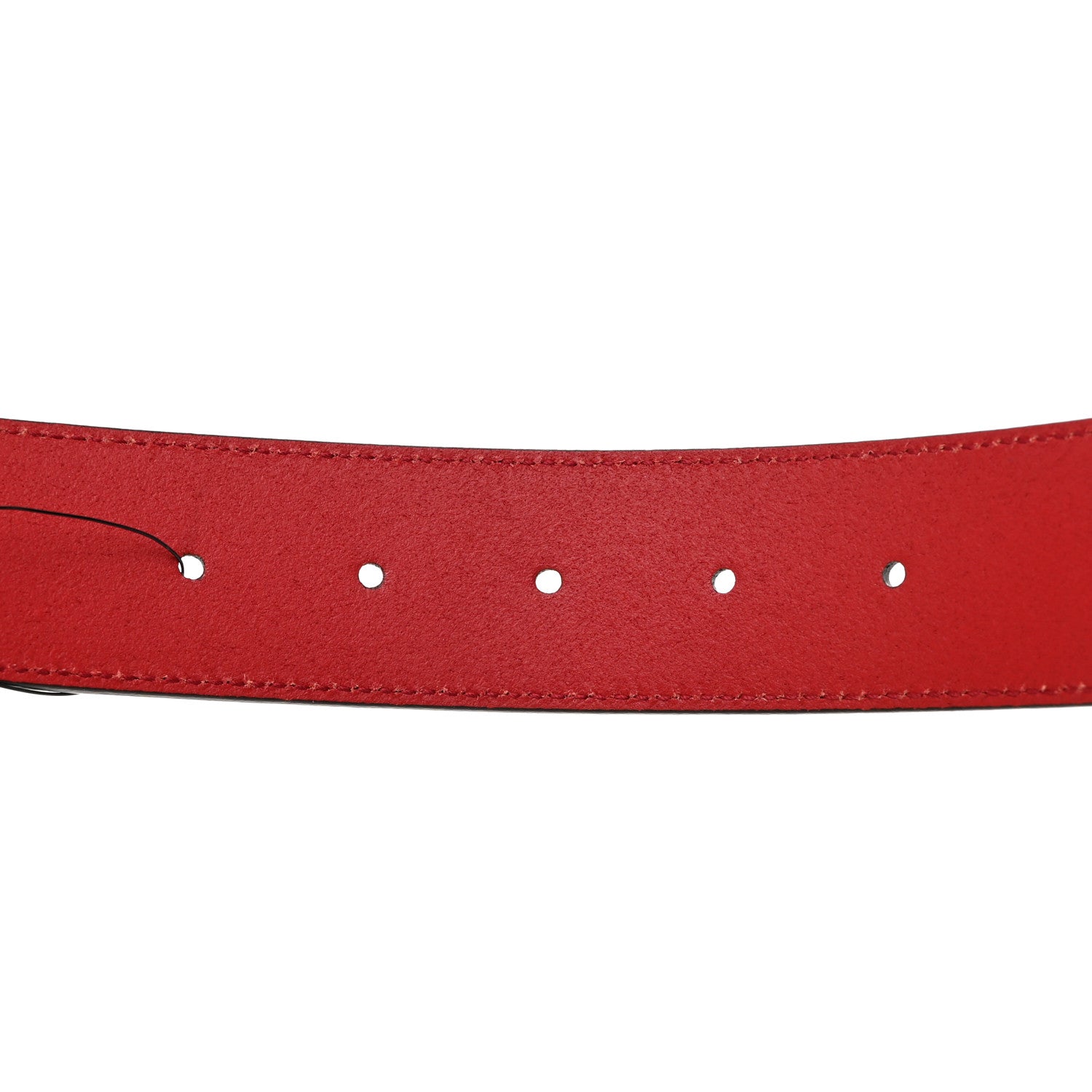 Gucci Selleria Calfskin Mens Interlocking G 37mm Belt 100 40 Rosso 4 of 6