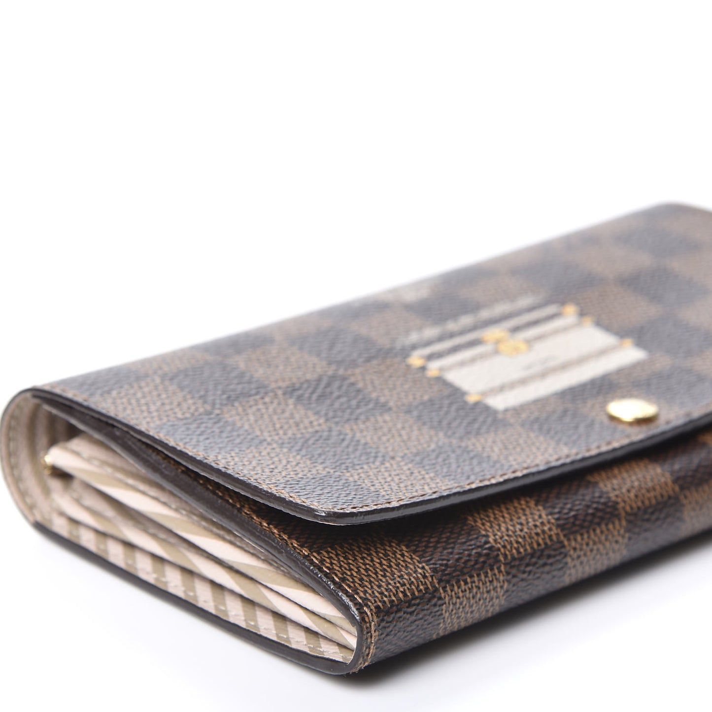 Damier Ebene Trunks and Locks Sarah Wallet