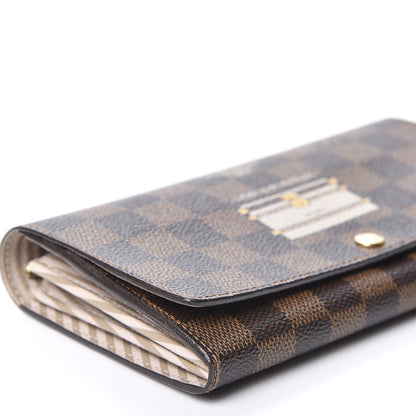Louis Vuitton Damier Ebene Trunks and Locks Sarah Wallet 6 of 11