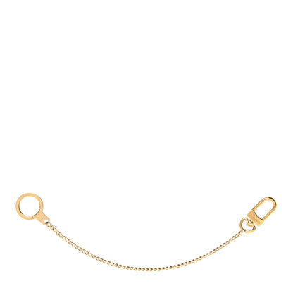 Louis Vuitton Metal Pochette Extender Key Ring Chain Gold 1 of 4