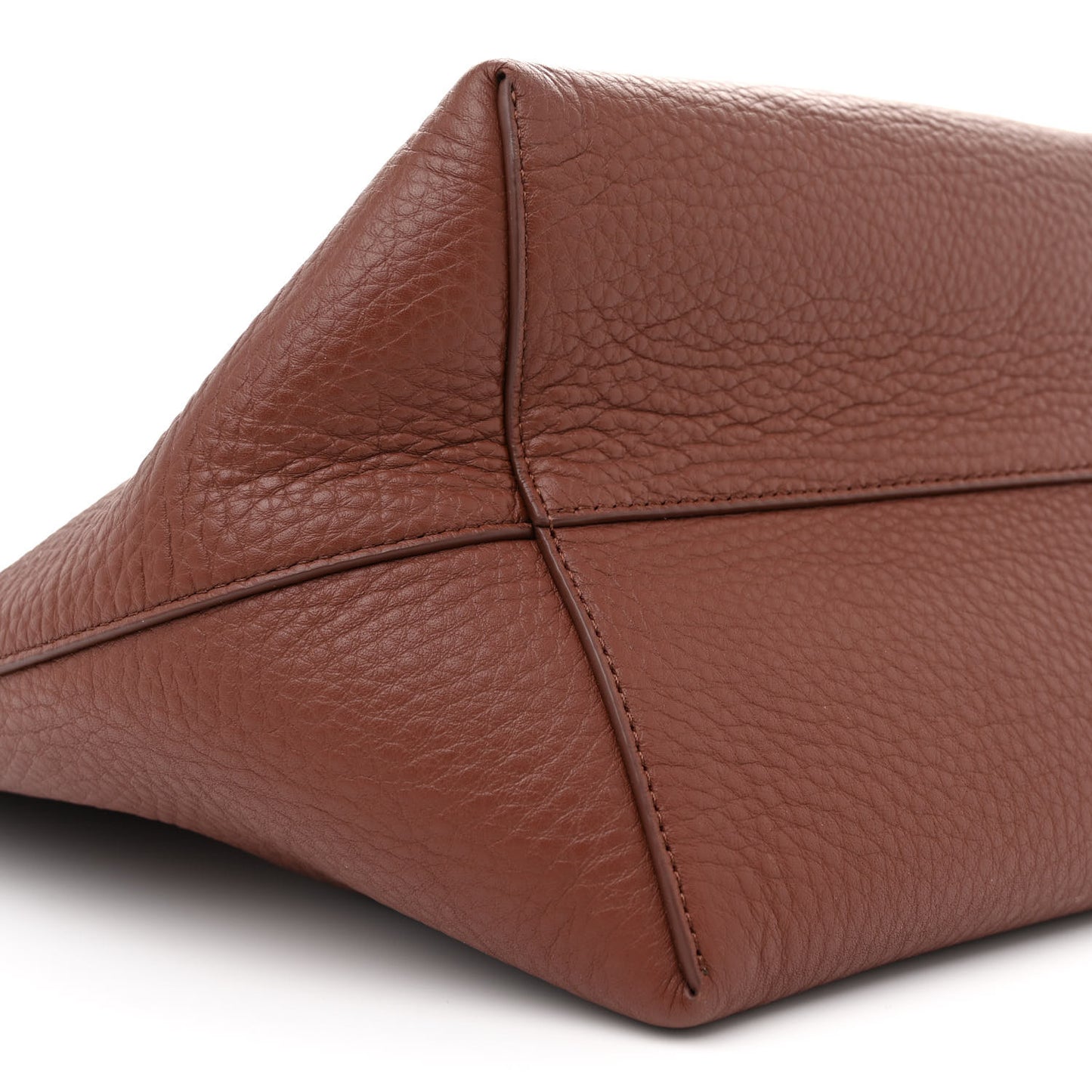 Grained Calfskin Medium N/S Park Tote Burnt Wood