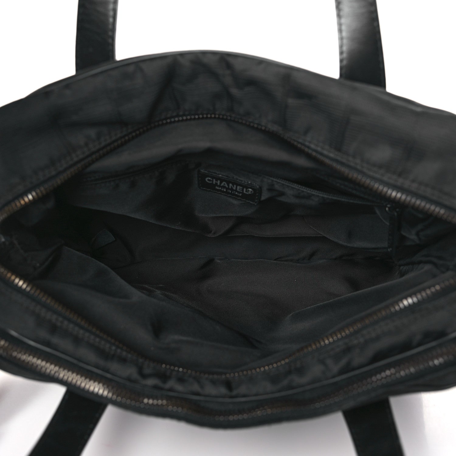 Chanel Nylon Travel Shoulder Bag Black 5 of 11