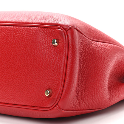Christian Dior Bullcalf Medium Diorissimo Tote True Red 9 of 9