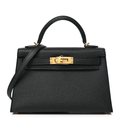 Hermes Epsom Mini Kelly Sellier 20 Black 1 of 11