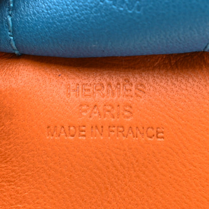 Hermes Milo Lambskin Grigri Rodeo Horse Bag Charm MM Orange Bleu Zanzibar Rose Azalee 4 of 4
