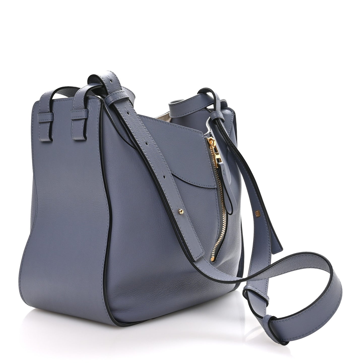Calfskin Small Hammock Shoulder Bag Atlantic