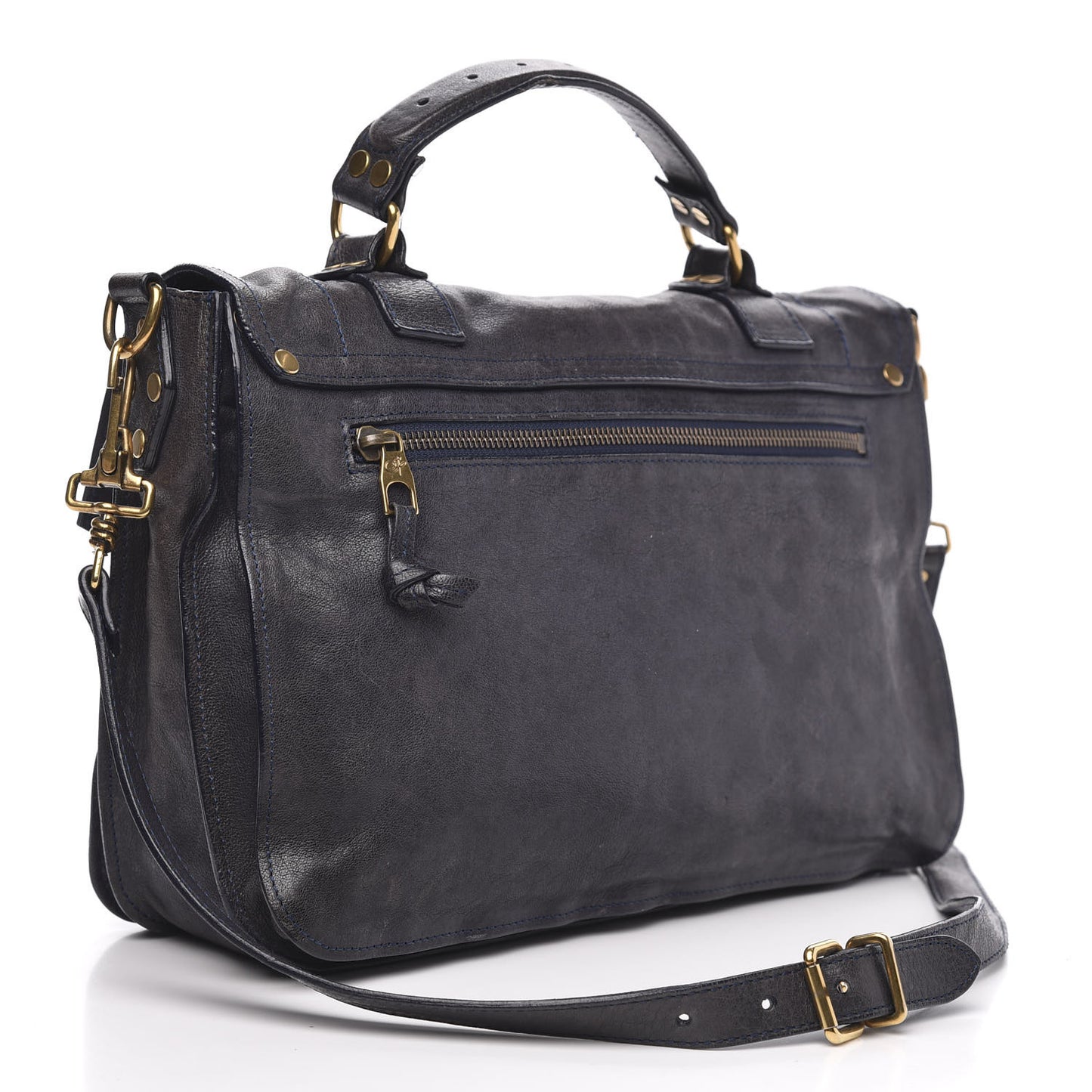 Lambskin Medium PS1 Satchel Navy