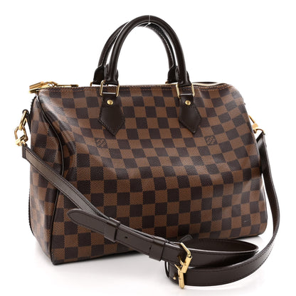 Louis Vuitton Damier Ebene Speedy Bandouliere 30 3 of 10