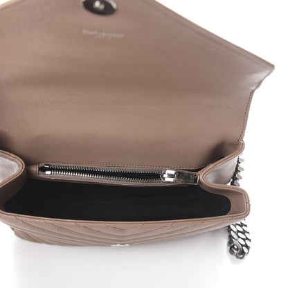 Saint Laurent Sheepskin Matelasse Chevron Monogram Medium College Bag Fard 4 of 8