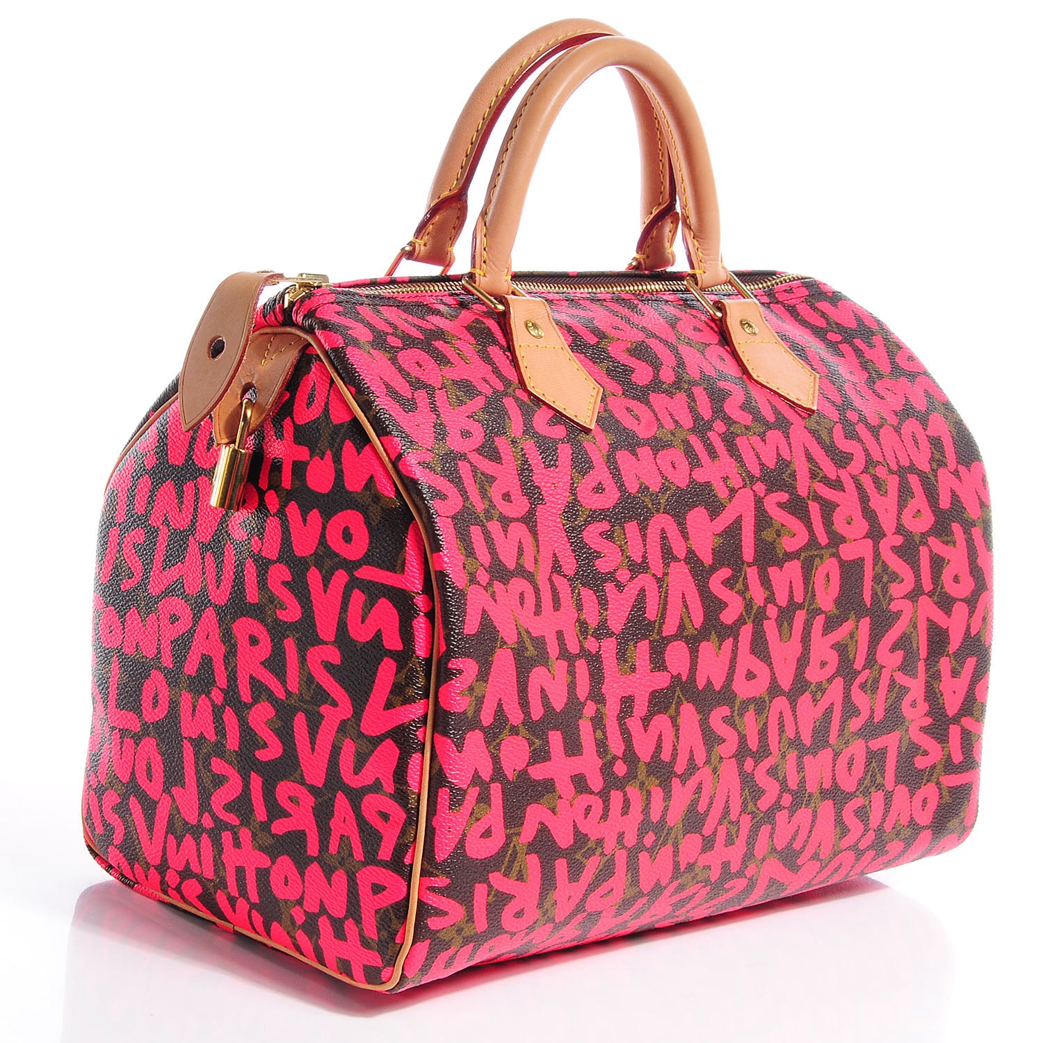 Louis Vuitton Monogram Graffiti Speedy 30 Fuchsia 3 of 7