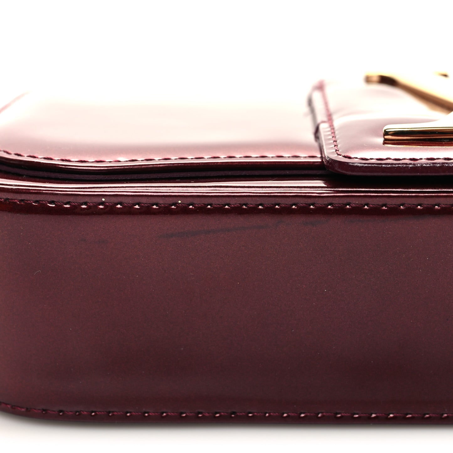 Patent Sobe Clutch Rouge Fauviste