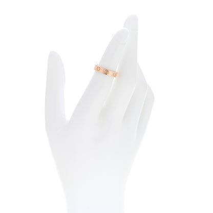 Cartier 18K Pink Gold Diamond 4mm LOVE Wedding Band Ring 47 4 2 of 4