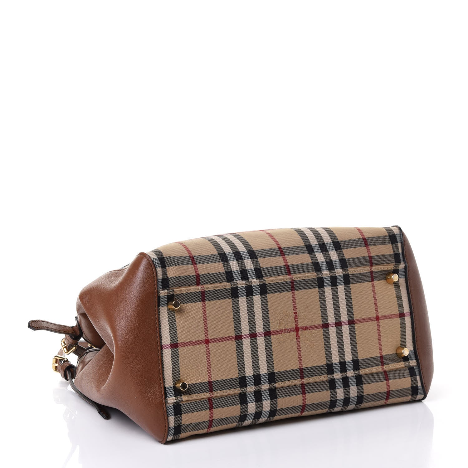 Burberry Horseferry Check Small Canterbury Tote Honey 3 of 4