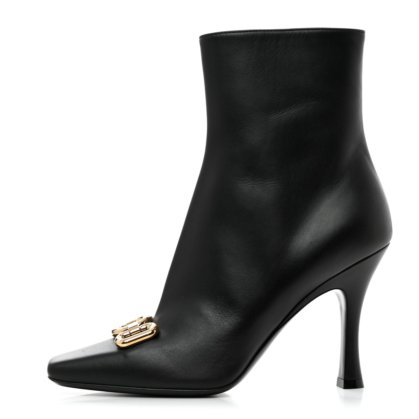 Calfskin Rotary Ankle Boots 36.5 Black