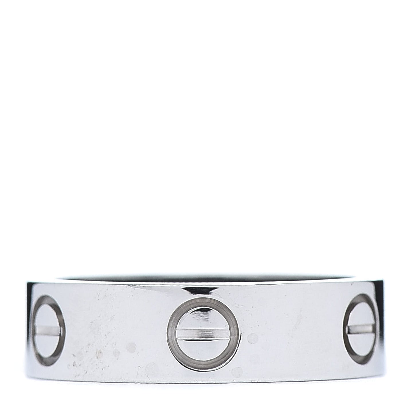 18K White Gold 5.5mm LOVE Ring 54 7