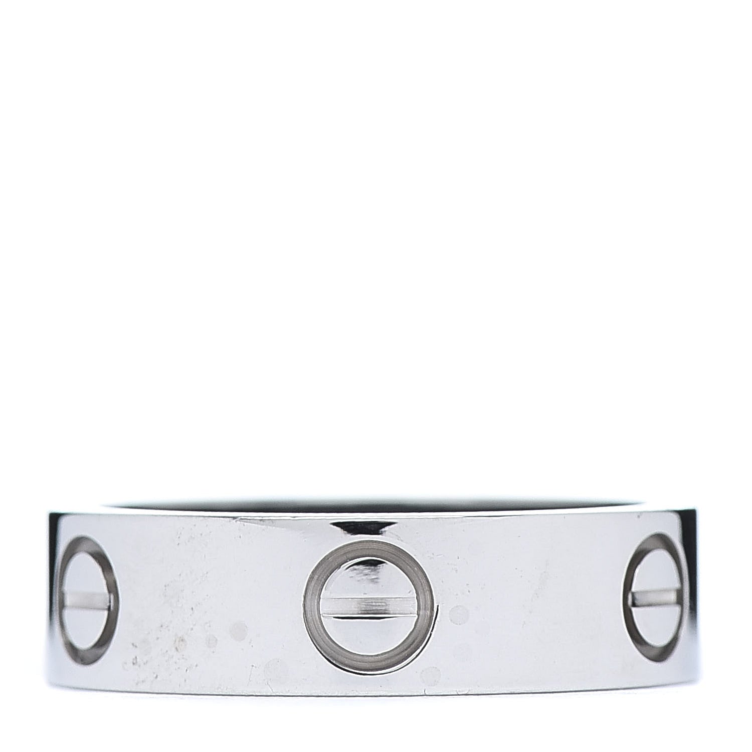 Cartier 18K White Gold 5.5mm LOVE Ring 54 7 3 of 5