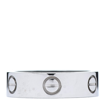 Cartier 18K White Gold 5.5mm LOVE Ring 54 7 3 of 5