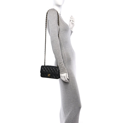 Chanel Caviar Quilted Mini Rectangular Flap Black 2 of 12
