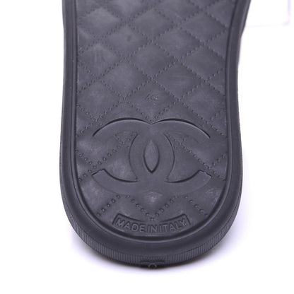 Chanel Thermoplastic PVC Camellia Mule Sandals 40 Black 21 of 24