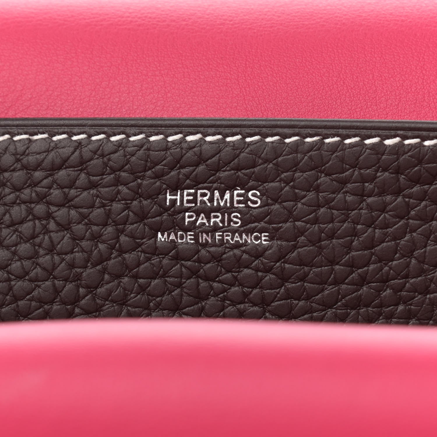 Hermes Taurillon Clemence Verso Halzan 31 GM Rouge Sellier Framboise 6 of 11