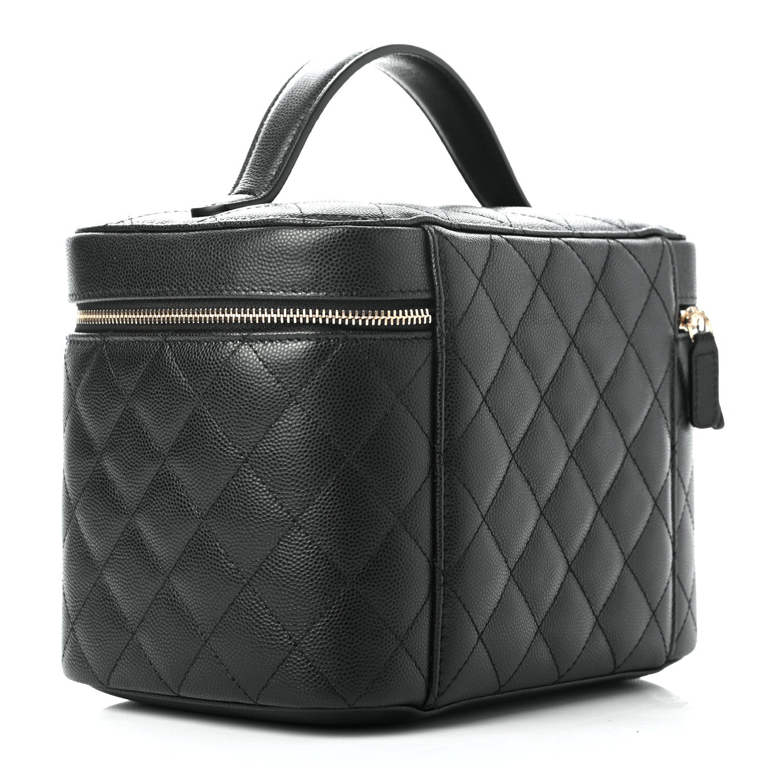 Chanel Caviar Quilted Large Vanity Pouch Black 3 of 7