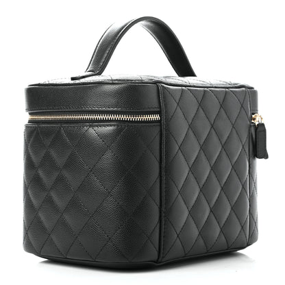 Chanel Caviar Quilted Large Vanity Pouch Black 3 of 7