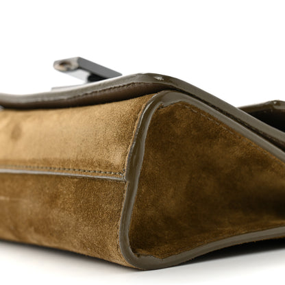 Jimmy Choo Suede Patent Mini Rebel Crossbody Brown 11 of 16