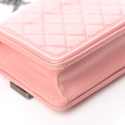 Chanel Lambskin Plexiglass Boy Brick Flap Pink 10 of 14