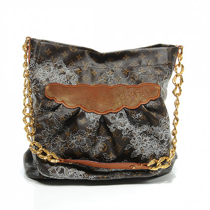 Louis Vuitton Monogram Dentelle Fersen Silver 1 of 8