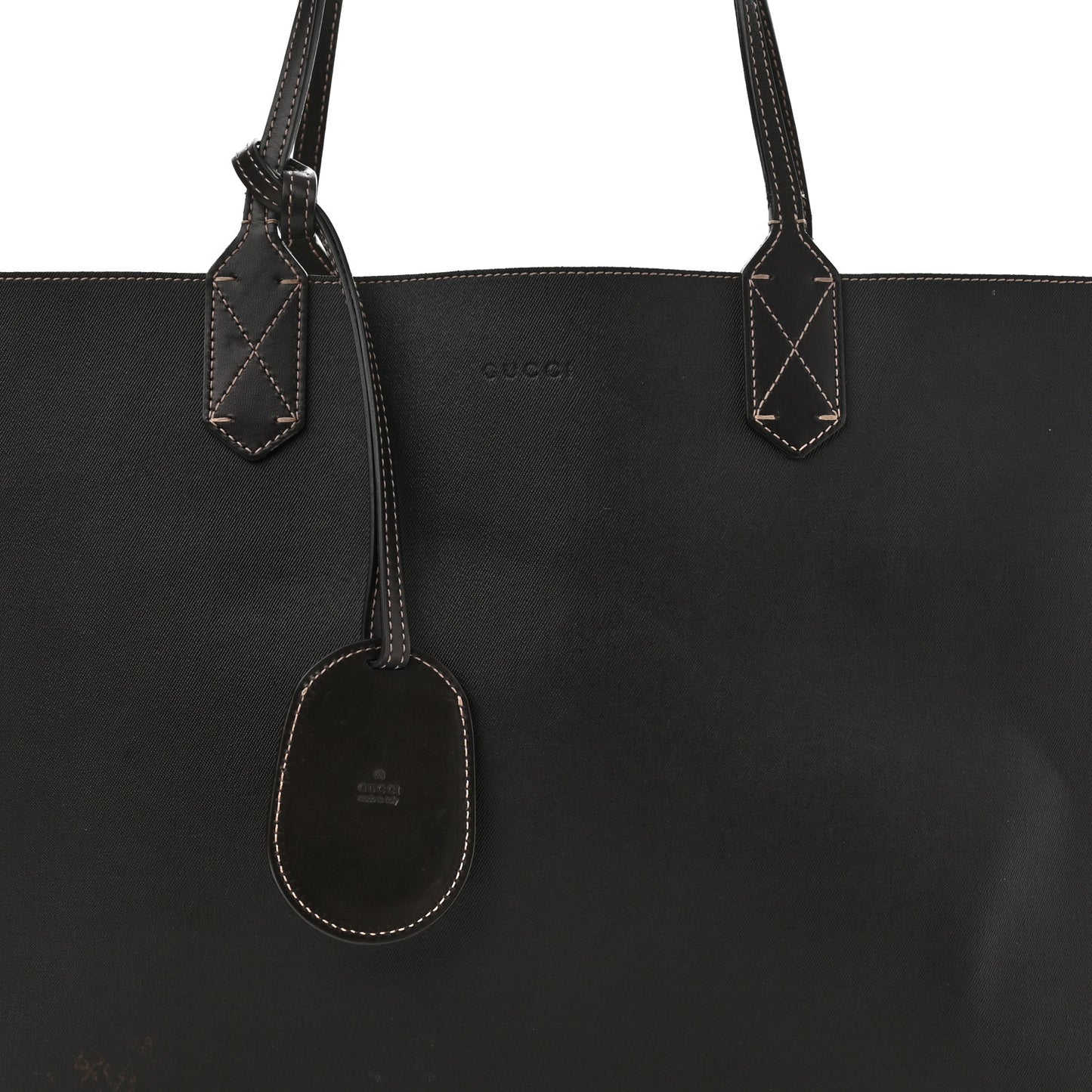Calfskin GG Supreme Monogram Medium Reversible Tote Dark Brown