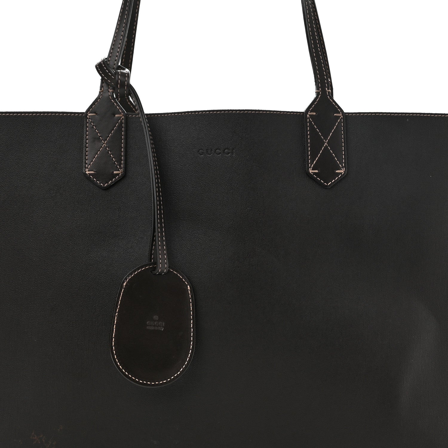 Gucci Calfskin GG Supreme Monogram Medium Reversible Tote Dark Brown 12 of 16